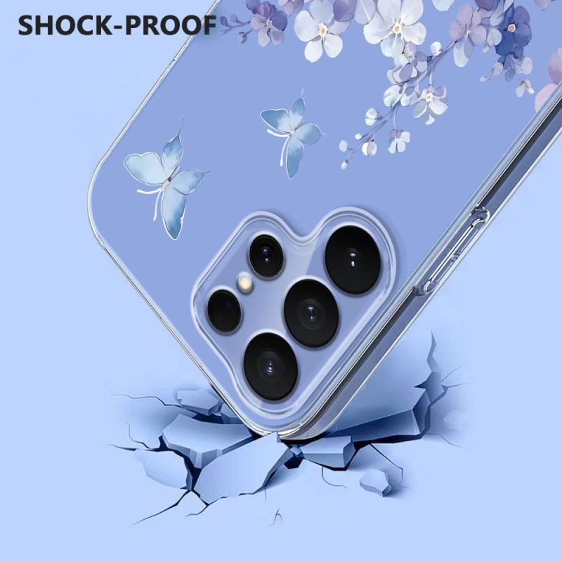 Coque Samsung Galaxy S26 Ultra Papillons et Fleurs