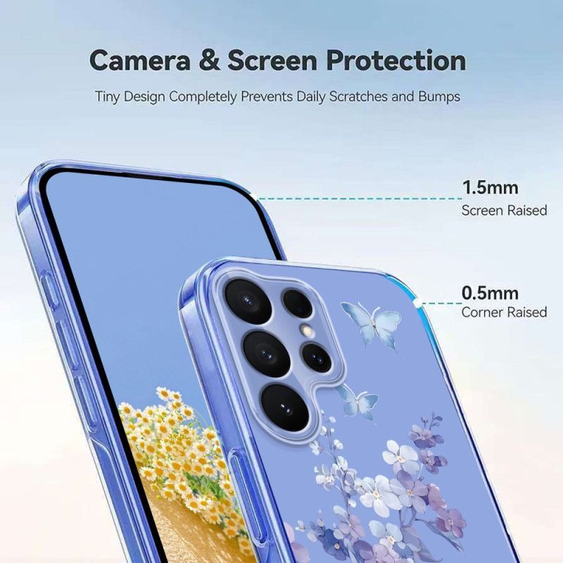 Coque Samsung Galaxy S26 Ultra Papillons et Fleurs