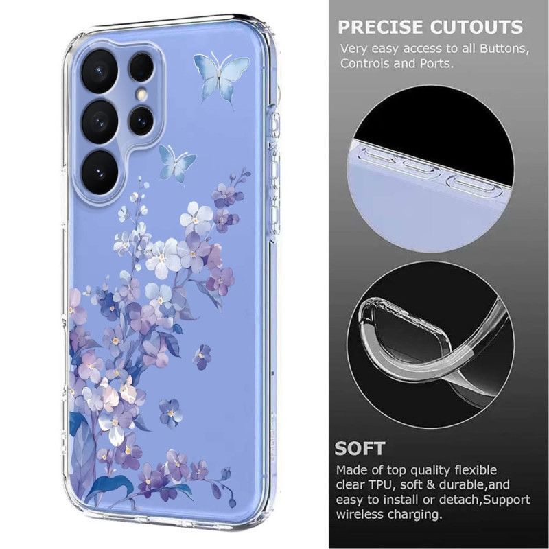 Coque Samsung Galaxy S26 Ultra Papillons et Fleurs