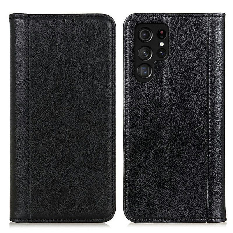Flip Cover Samsung Galaxy S26 Ultra Cuir Fendu