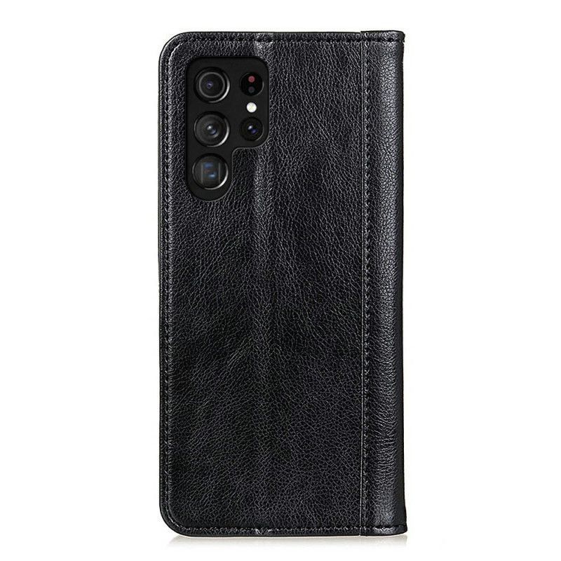 Flip Cover Samsung Galaxy S26 Ultra Cuir Fendu