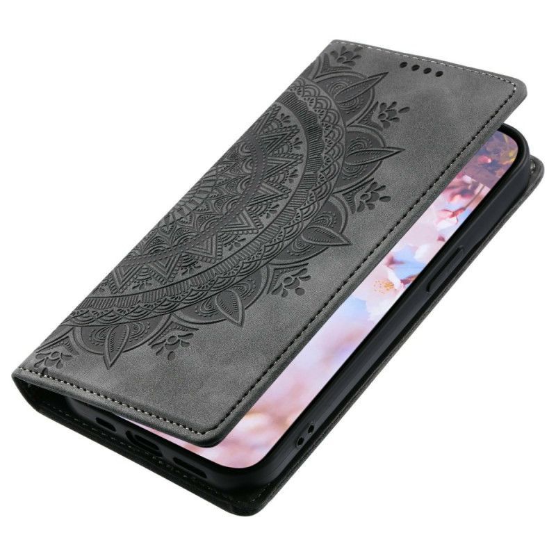 Flip Cover Samsung Galaxy S26 Ultra Effet Daim Mandala