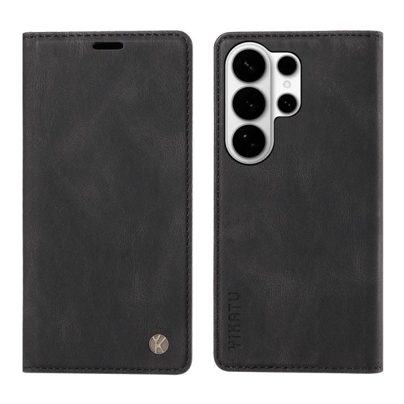 Flip Cover Samsung Galaxy S26 Ultra Effet Daim YIKATU