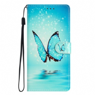 Housse Samsung Galaxy S26 Ultra Papillon Bleu sur L'eau