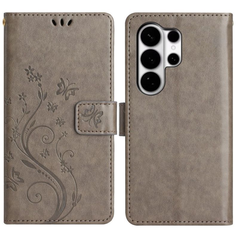 Housse Samsung Galaxy S26 Ultra Papillon et Fleurs