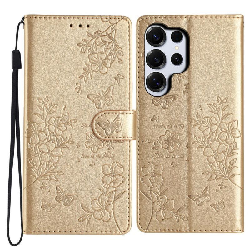 Housse Samsung Galaxy S26 Ultra Papillons Floraux