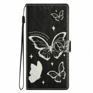 Housse Samsung Galaxy S26 Ultra Papillons Noir et Blanc