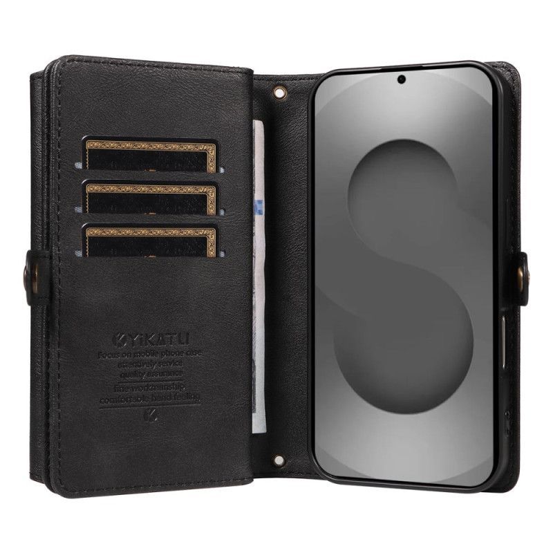 Housse Samsung Galaxy S26 Ultra Portefeuille Vintage avec Bandoulière