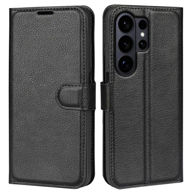 Housse Samsung Galaxy S26 Ultra Simili Cuir Litchi