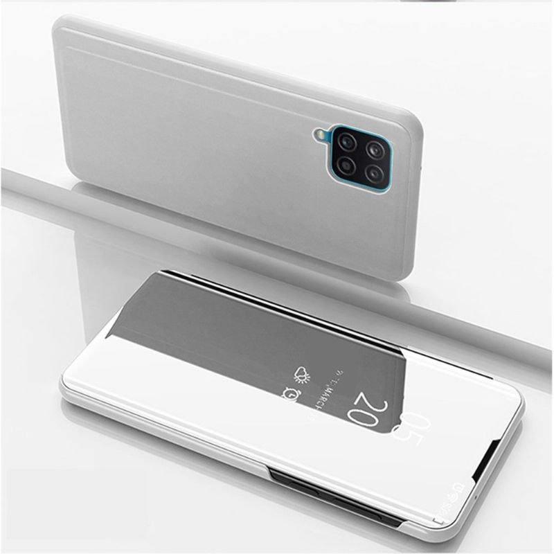 Coque Samsung Galaxy A12 / M12 avec rabat effet miroir