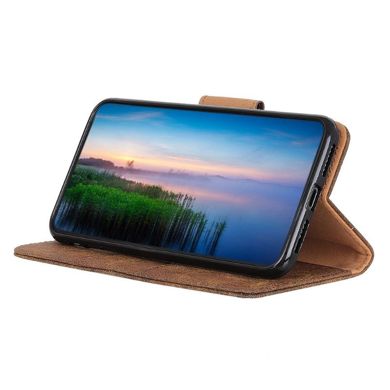 Étui Samsung Galaxy A12 / M12 Edouard simili cuir vintage