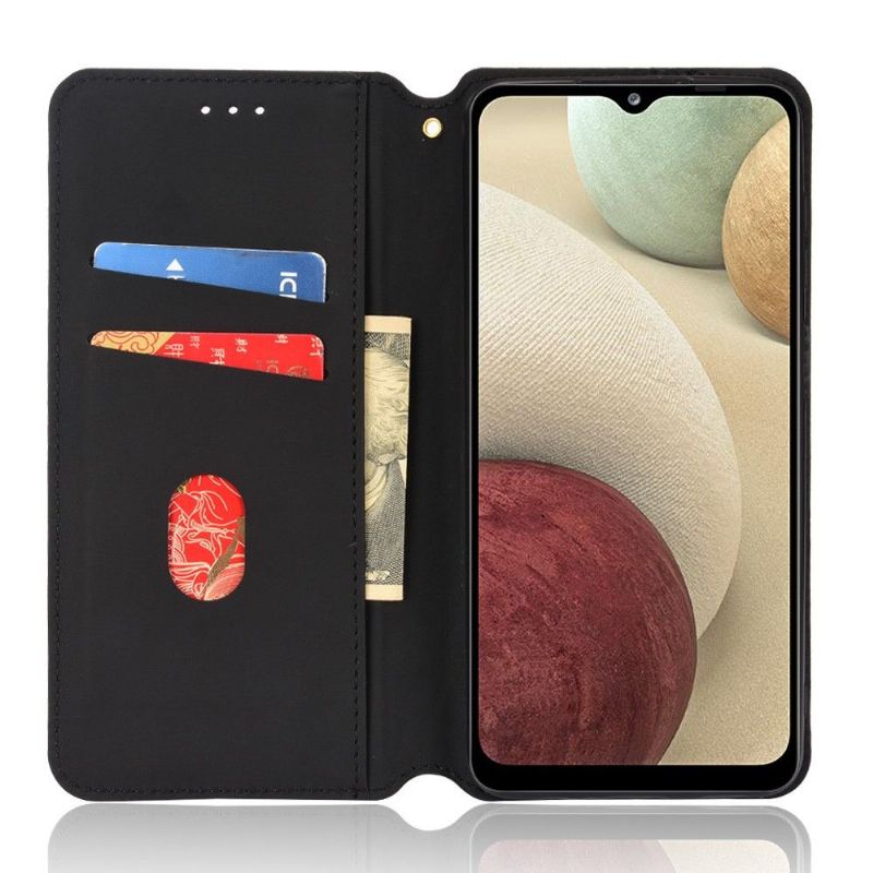 Samsung Galaxy A12 - Housse flip cover design géométrie
