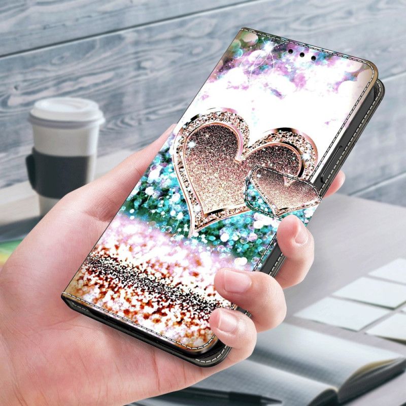 Housse Samsung Galaxy A55 5G Coeur de Diamant Rose