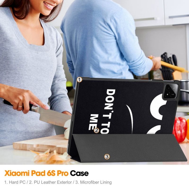 Smart Case Xiaomi Pad 6S Pro Don't Touch Me