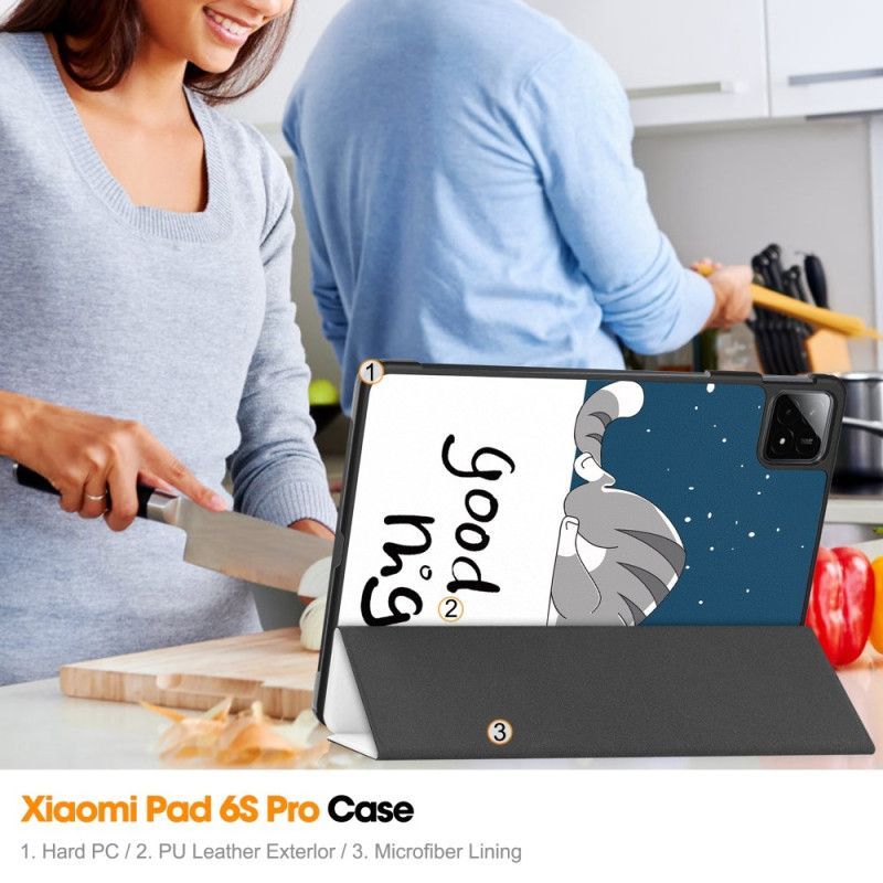 Smart Case Xiaomi Pad 6S Pro Good Night