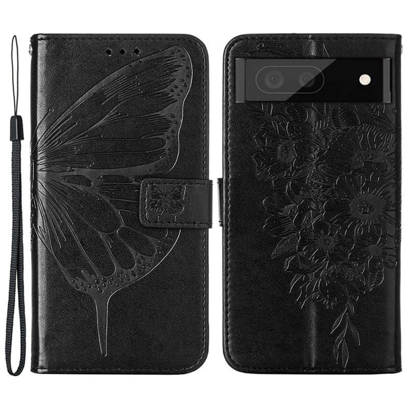Housse Google Pixel 7 Papillon Design avec Lanière