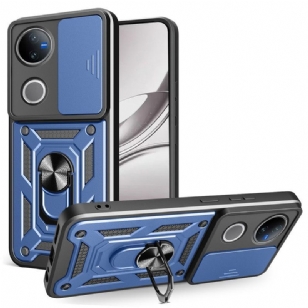 Coque Vivo V50 5G Protection Caméra Coulissante et Support