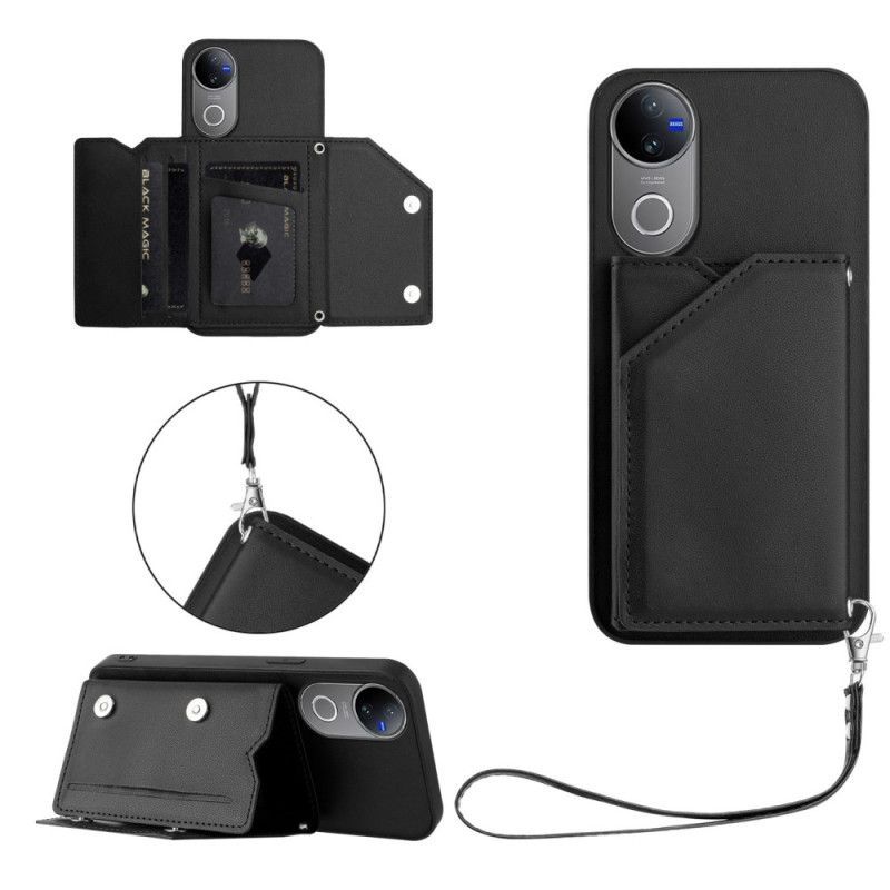 Coque Vivo V50 5G / V50e 5G Porte-Cartes et Lanière