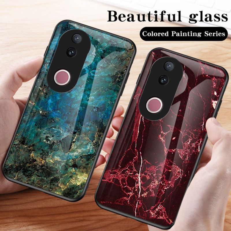 Coque Vivo V50 5G Verre Trempé Marbre