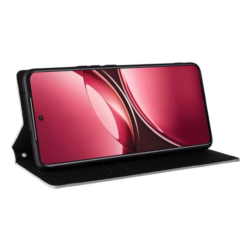 Flip Cover Vivo V50 5G avec Motif Losange Imprimé