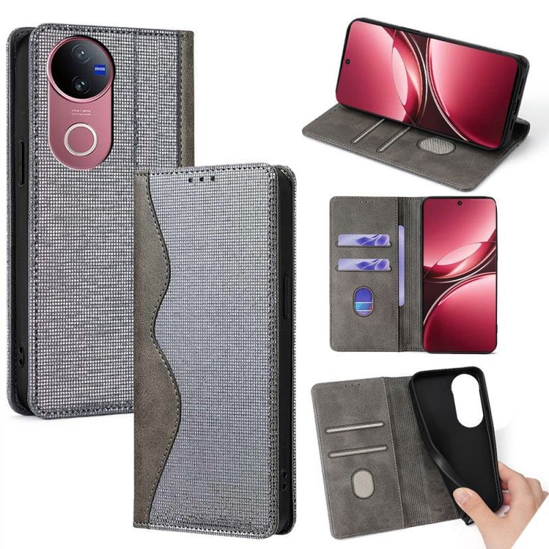 Flip Cover Vivo V50 5G RFID Bi-Texture
