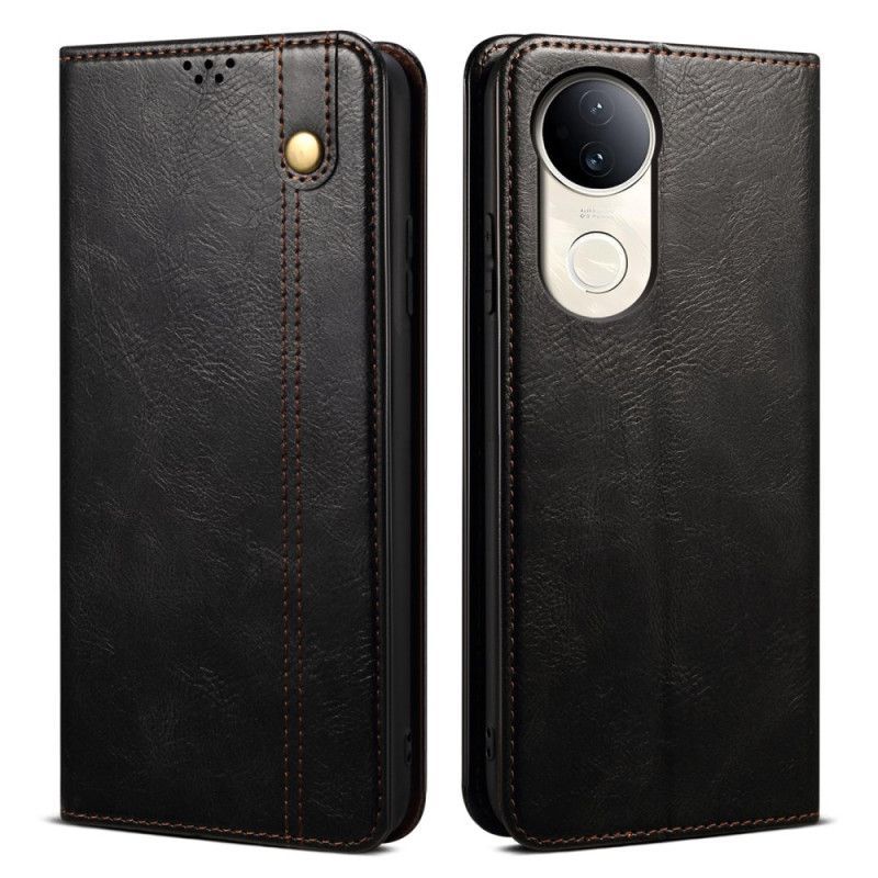 Flip Cover Vivo V50 5G Simili Cuir Ciré