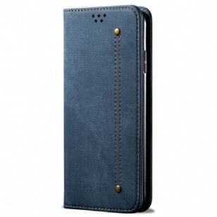 Flip Cover Vivo V50 5G Tissu Jeans