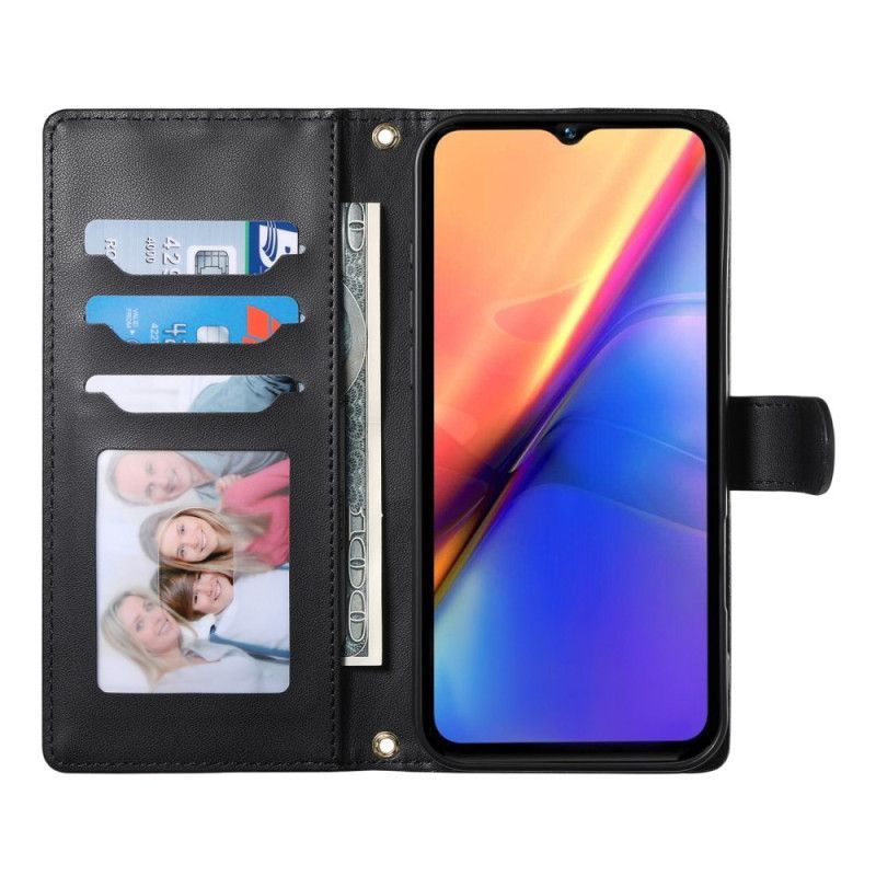 Housse Vivo V50 5G Matelassée avec Lanière et Bandoulière