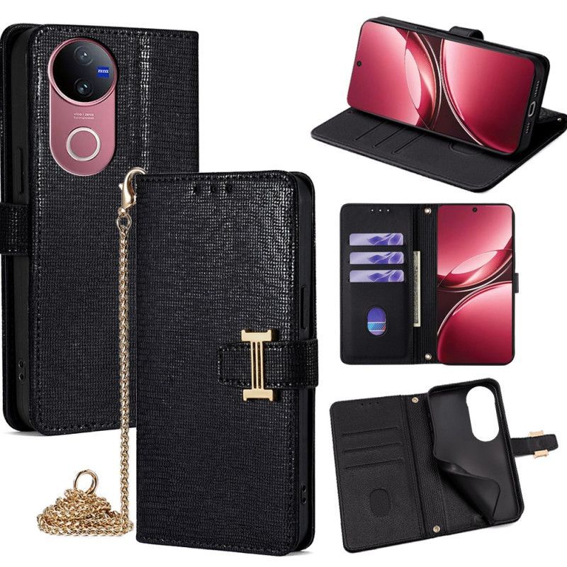 Housse Vivo V50 5G Paillettes et Bandoulière