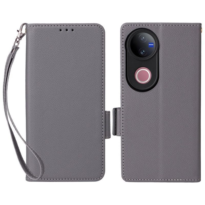 Housse Vivo V50 5G Simili Cuir à Lanière