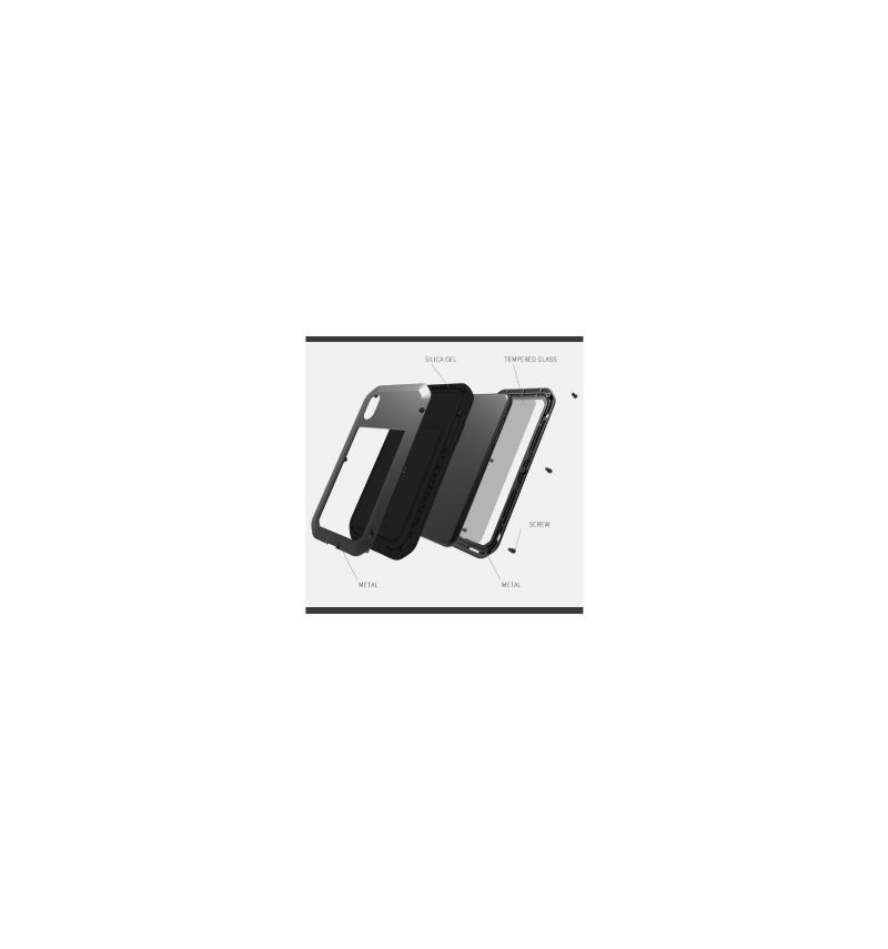 Coque iPhone XS Max LOVE MEI Powerful Ultra Protectrice