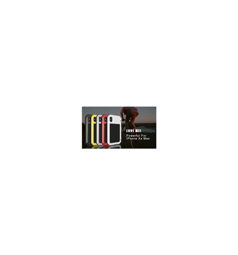 Coque iPhone XS Max LOVE MEI Powerful Ultra Protectrice