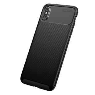 Coque iPhone XS Max style fibre de carbone