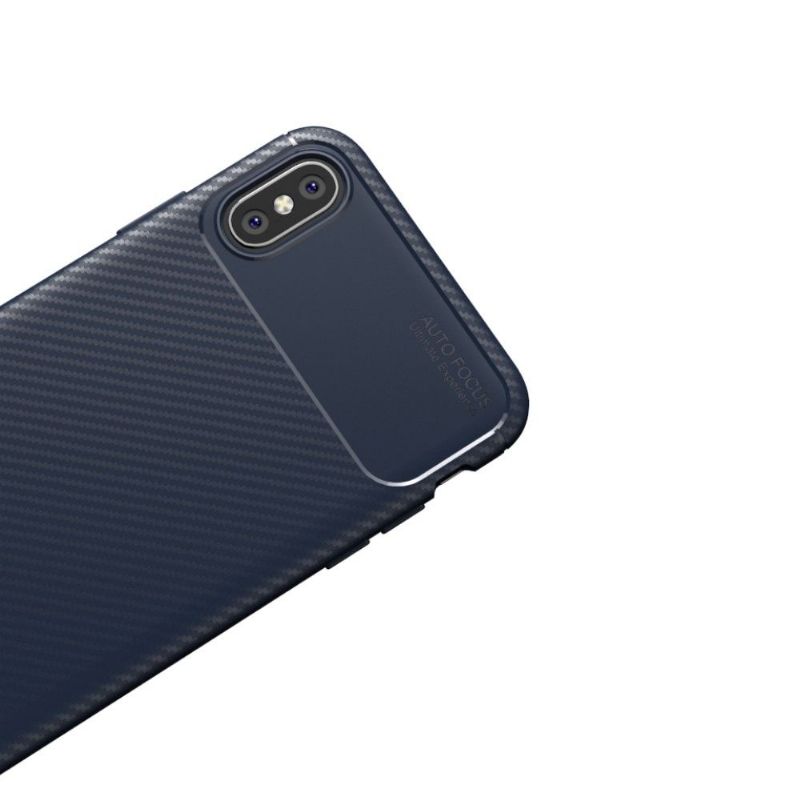Coque iPhone XS Max style fibre de carbone