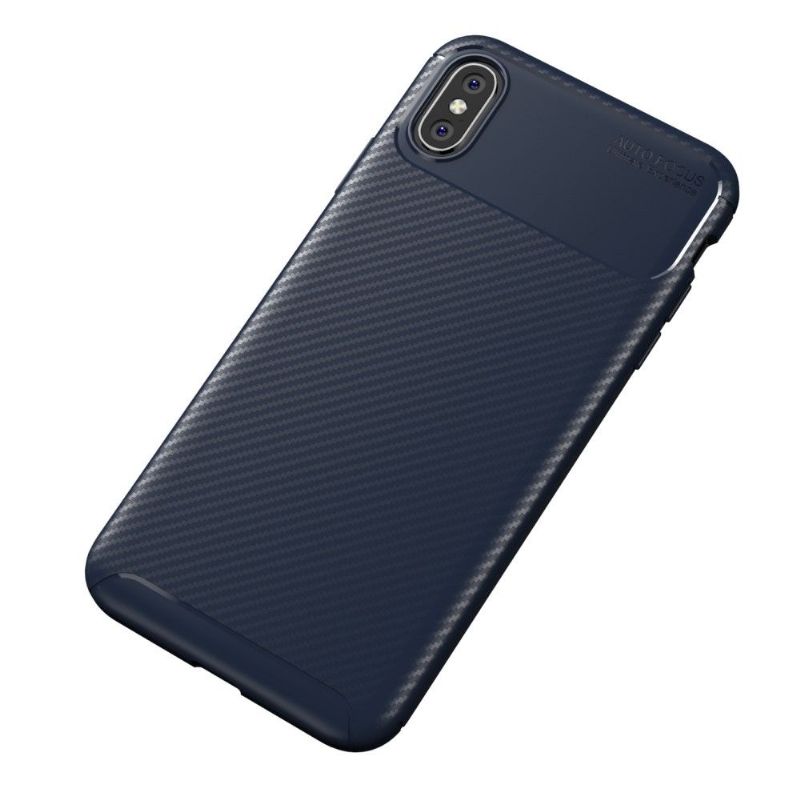 Coque iPhone XS Max style fibre de carbone