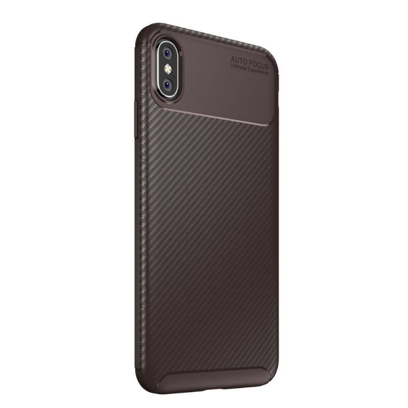 Coque iPhone XS Max style fibre de carbone
