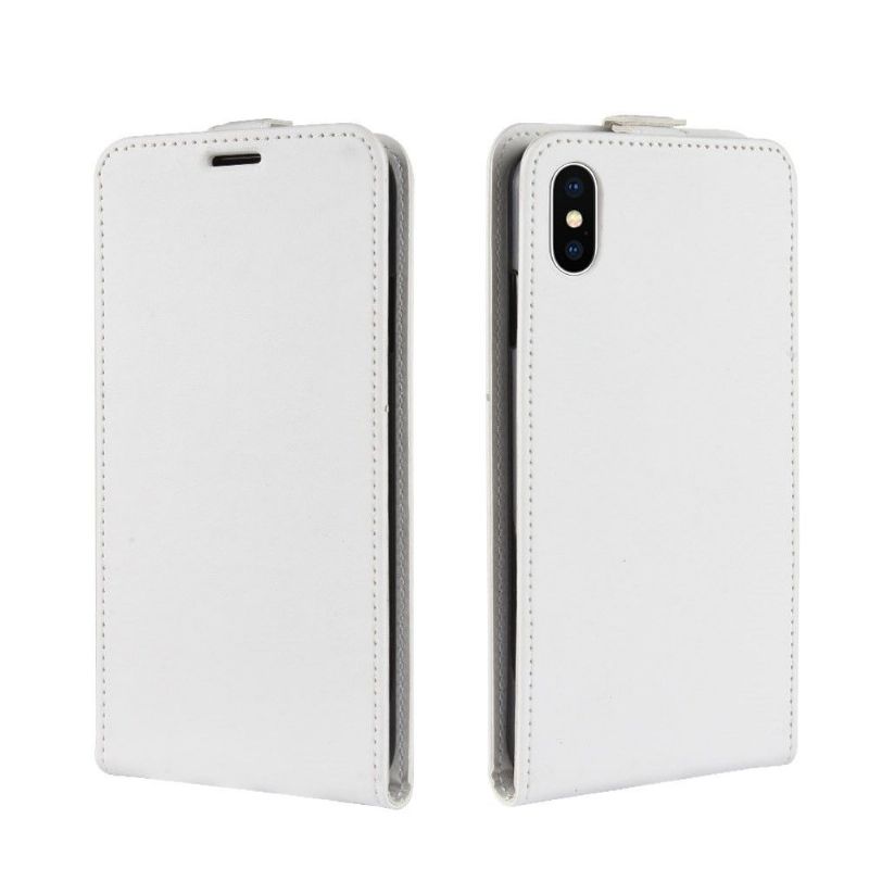 Housse iPhone XS Max simili cuir avec rabat vertical