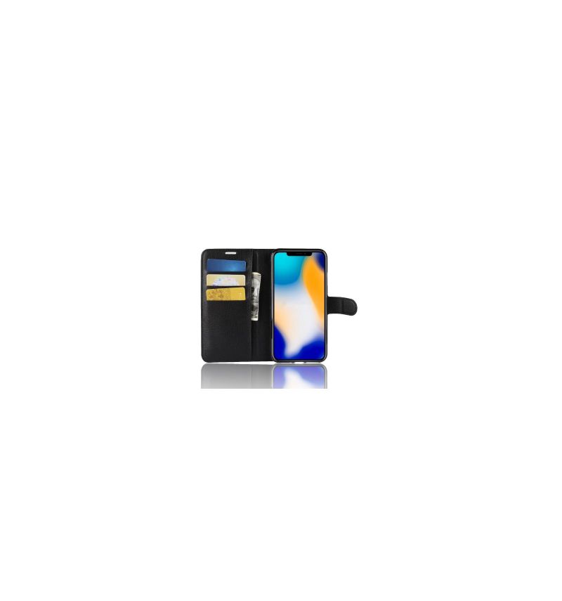 Housse iPhone XS Max Style cuir porte-cartes
