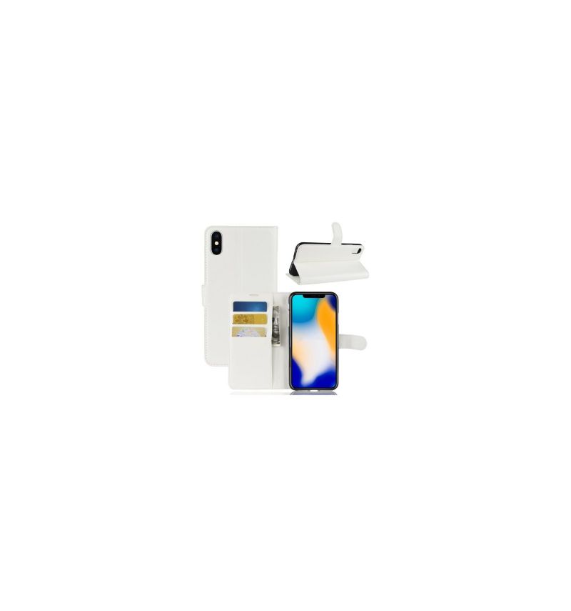 Housse iPhone XS Max Style cuir porte-cartes