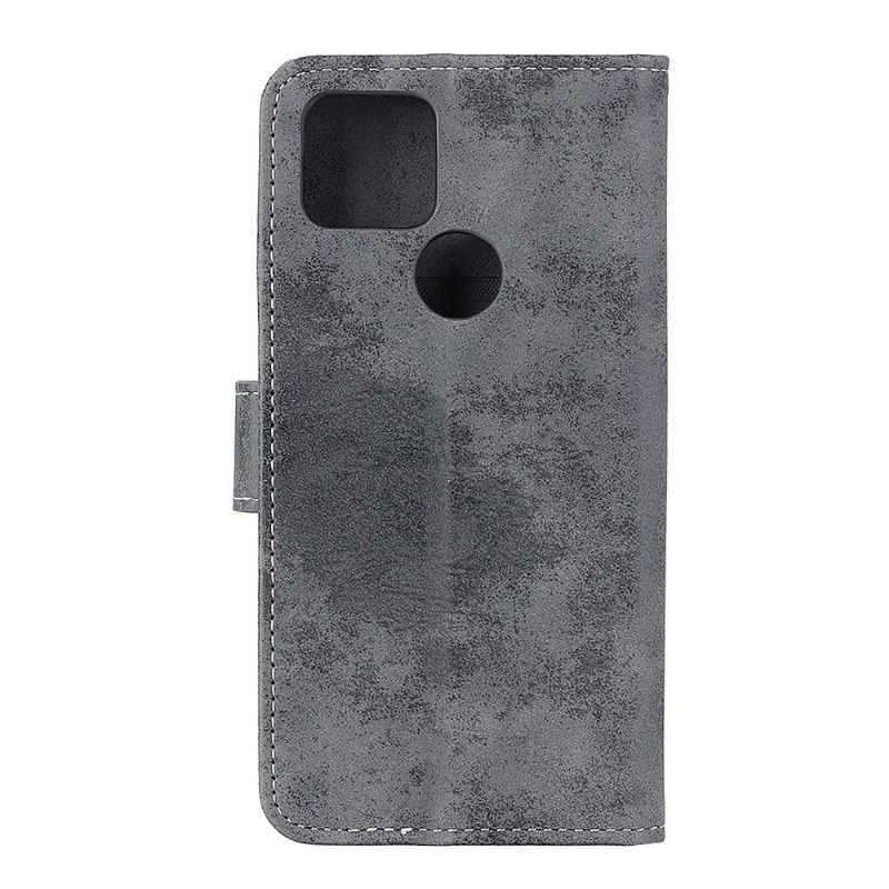 Étui Google Pixel 5 Cyrius simili cuir vintage
