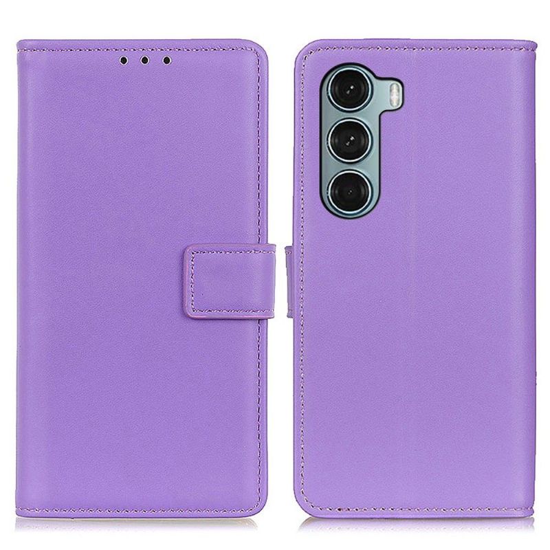 Housse Moto G200 5G simili cuir basique
