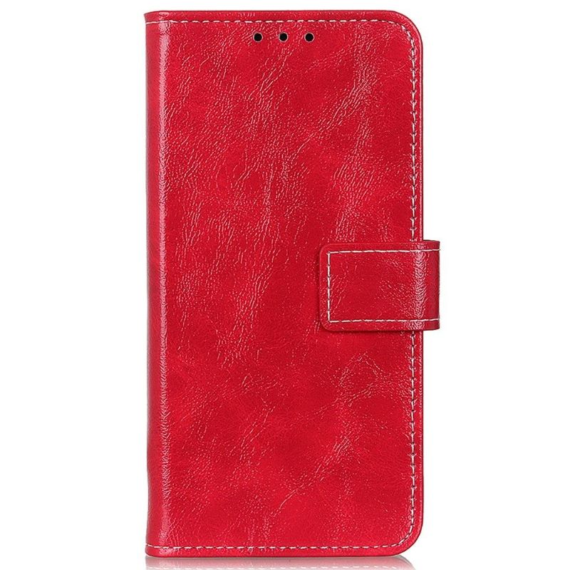 Housse Motorola Moto G200 5G effet cuir luxueux coutures