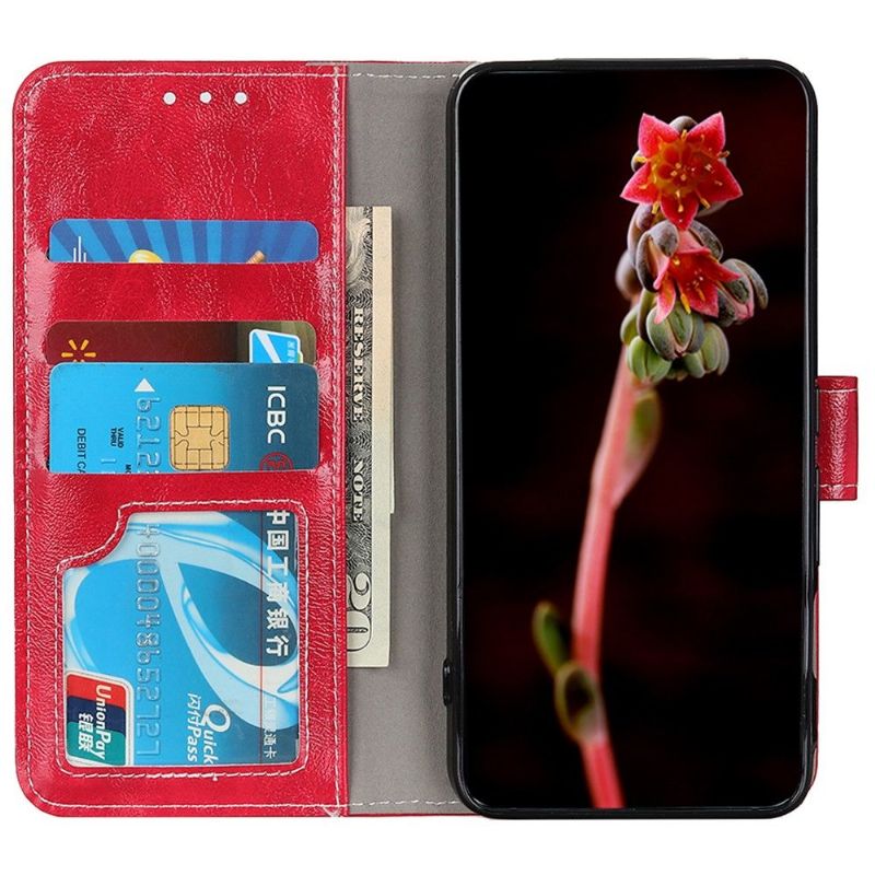 Housse Motorola Moto G200 5G effet cuir luxueux coutures