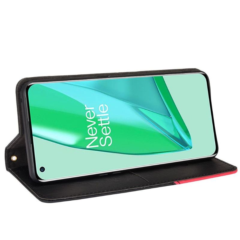 Housse OnePlus 10 Pro 5G flip cover simili cuir rétro