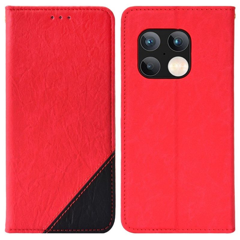 Housse OnePlus 10 Pro 5G flip cover simili cuir rétro