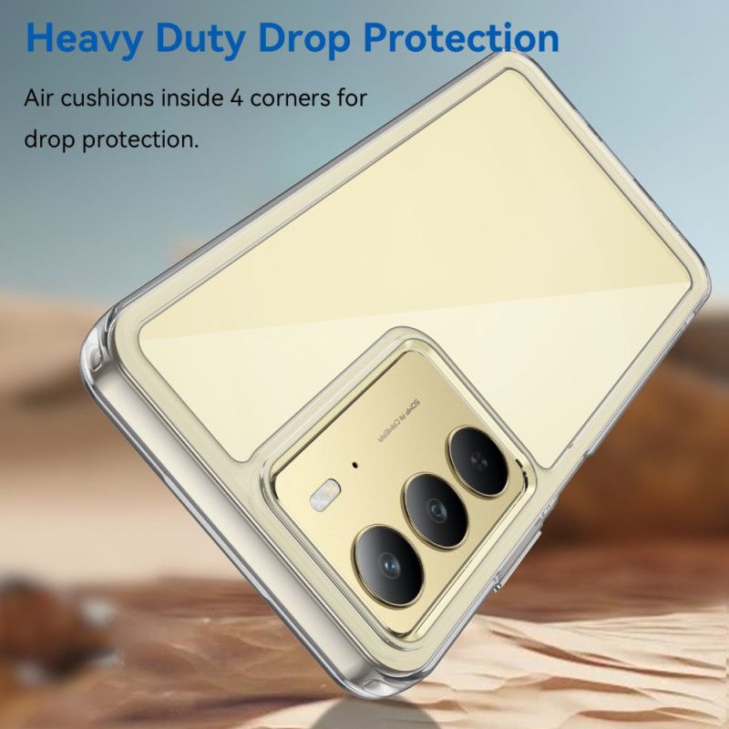 Coque Realme 14X 5G Transparente avec Protecteur Écran en Verre Trempé