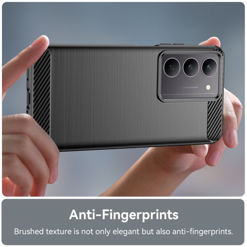 Coque Realme C75 Fibre Carbone Brossée