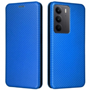 Flip Cover Realme C75 Fibre Carbone
