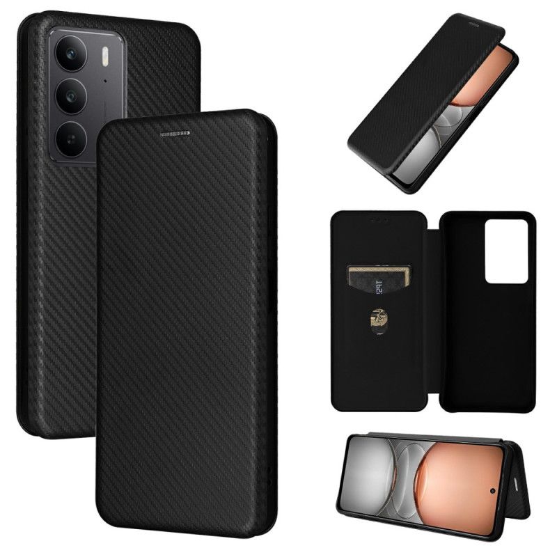 Flip Cover Realme C75 Fibre Carbone