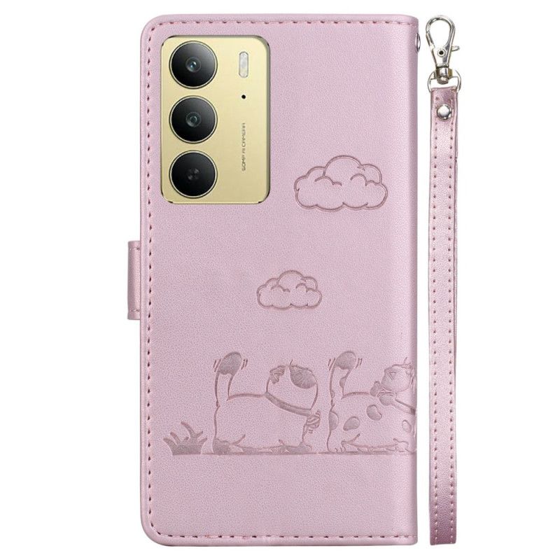 Housse Realme C75 Blocage RFID Scène de Chats